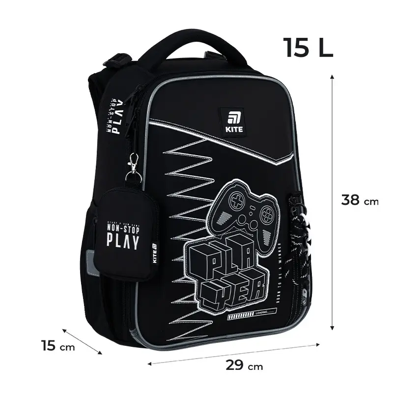 Рюкзак детский Kite Player Black K25-531M-3