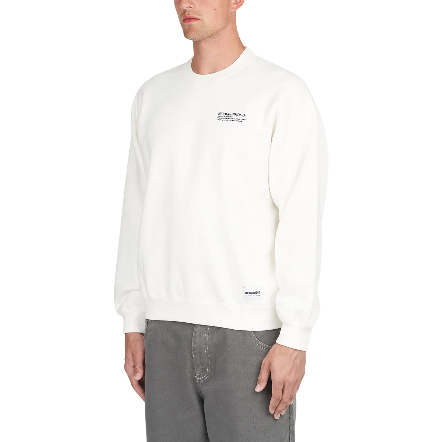 Свитшот мужской Neigborhood White 241FPNH-CSM01