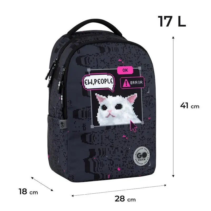 Рюкзак детский GoPack Grey GO26-135M-2