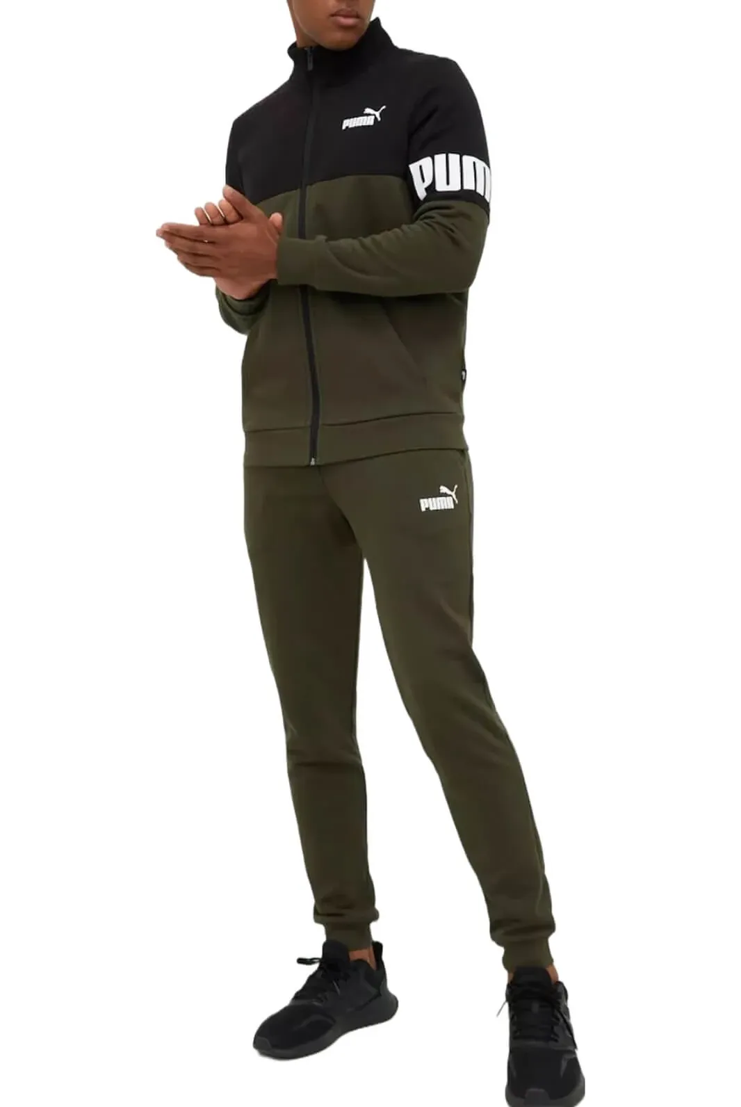 Спортивный костюм мужской Puma Power Fleece Olive 670038-70