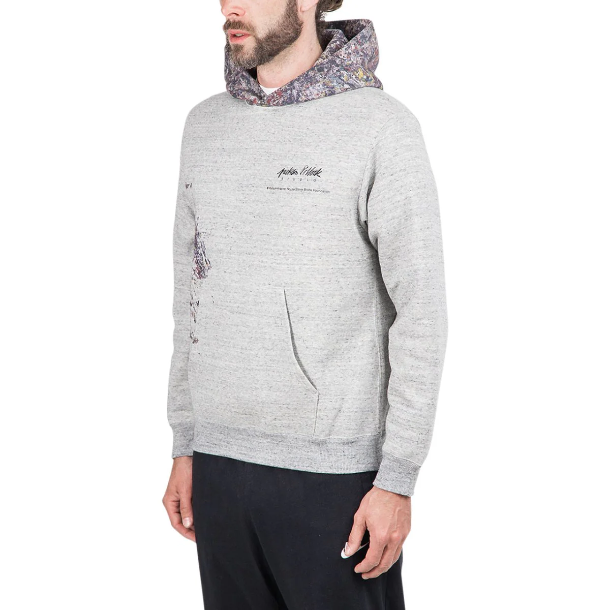 Худі чоловіче Medicom Adam Et Rope X Jackson Pollock Studio Grey GMM-HOODIE-DARK-GREY