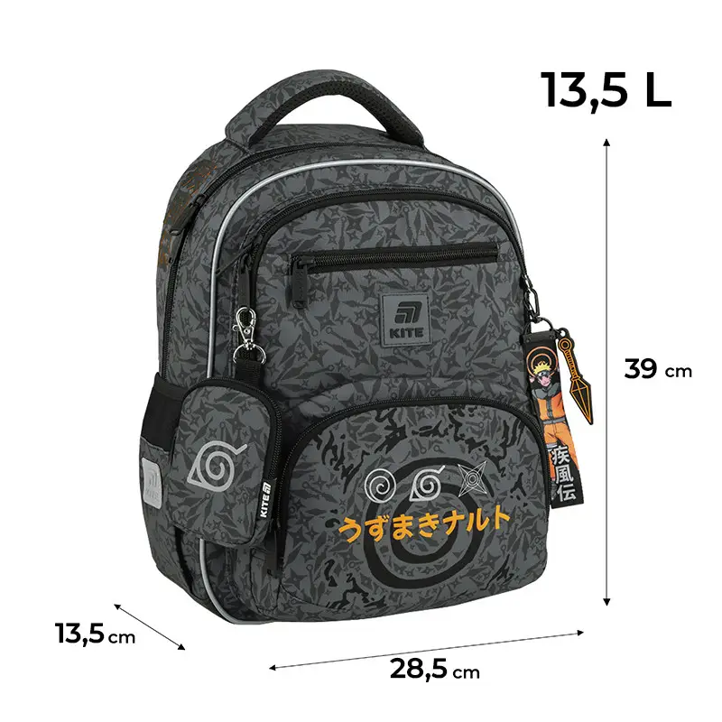 Рюкзак детский Kite Naruto Grey NR25-773M