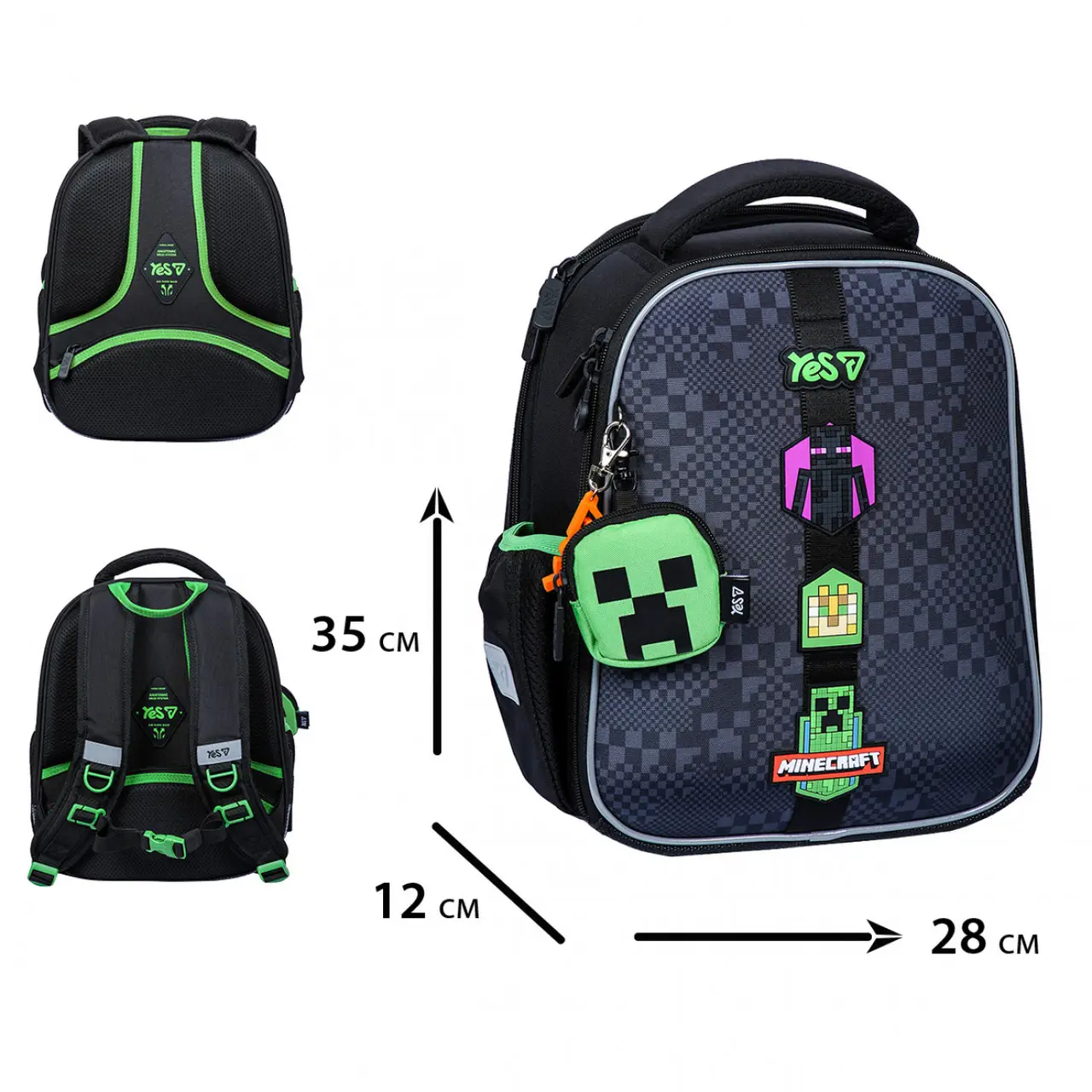 Рюкзак дитячий YES Minecraft Adventure Black H-100S-550222