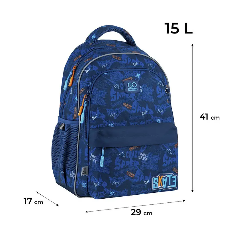 Рюкзак детский GoPack Crazy Skate Blue GO25-182M-7