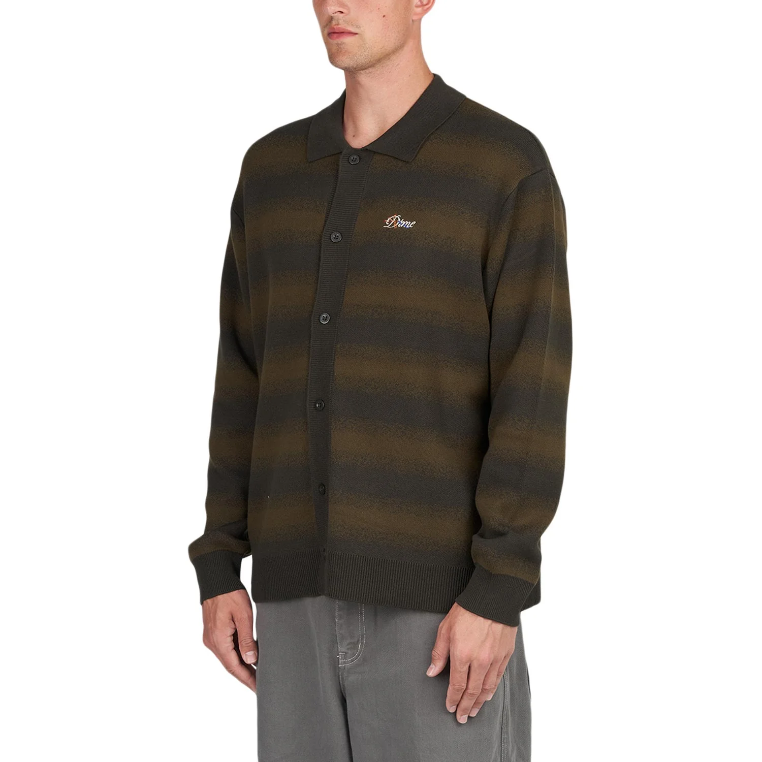 Кофта мужская Dime Haze Knit Brown/Olive DIMESP24D23OLI