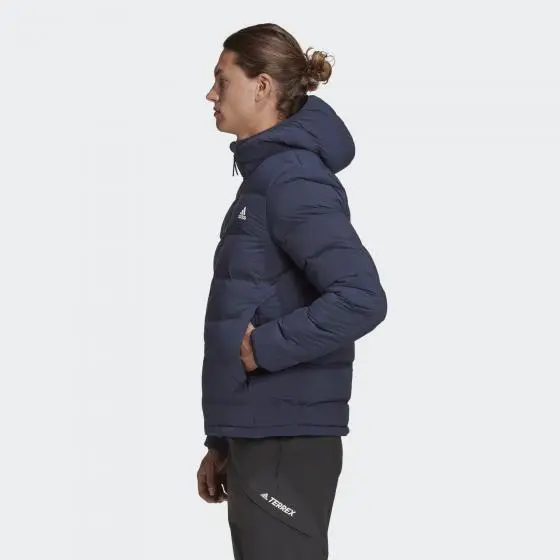 Пуховик чоловічий Adidas Helionic Blue FT2519