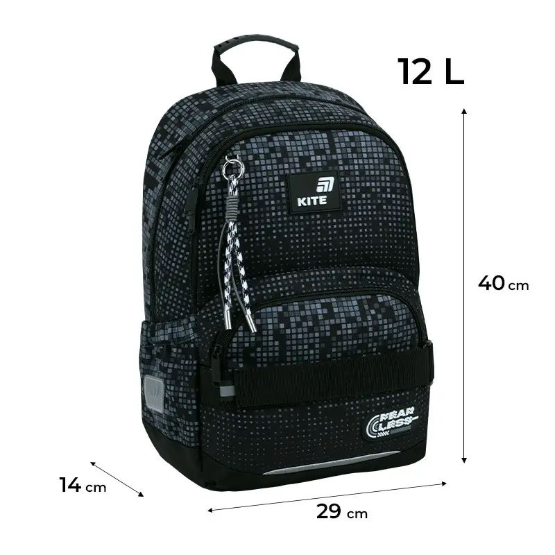 Рюкзак детский Kite Fearlees Black K26-585M-3