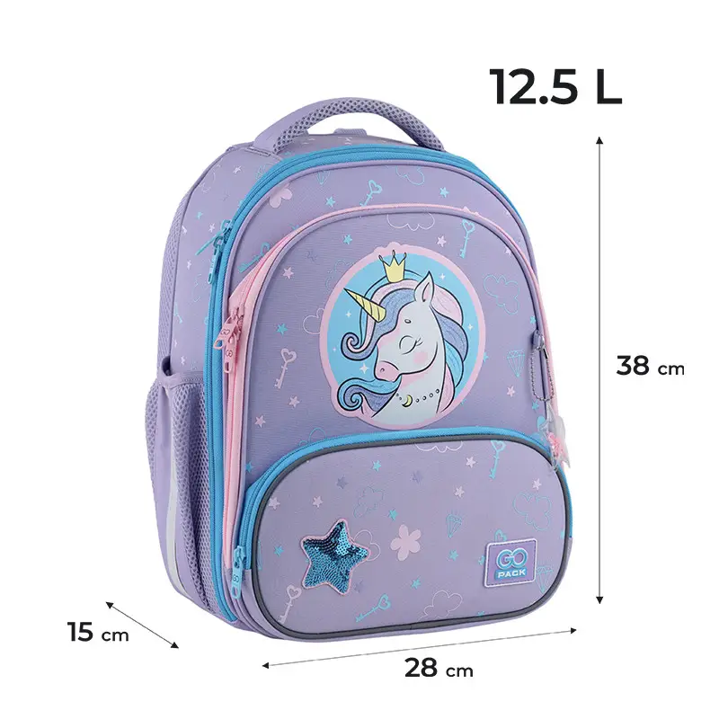 Рюкзак детский GoPack Fairytale Unicorn Violet GO25-597M-3