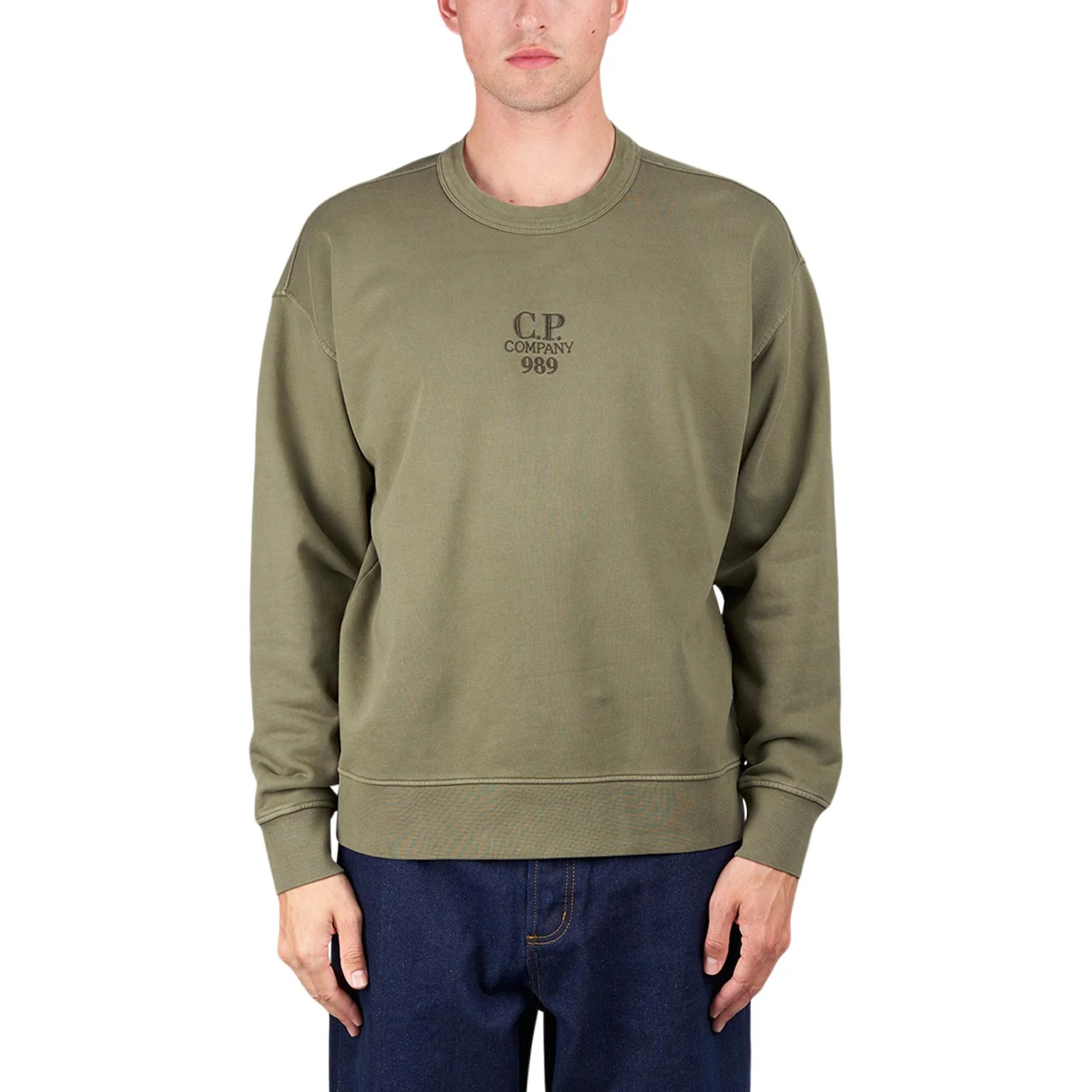 Свитшот мужской C.P. Company Crewneck Olive 18CMSS259A110044O-669
