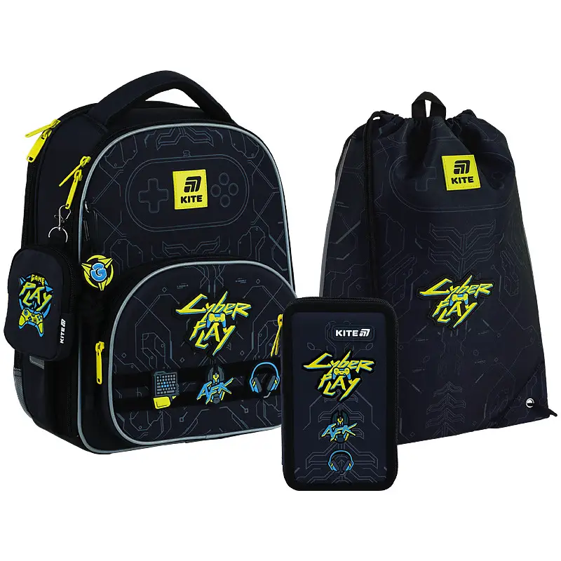 Рюкзак детский Kite Cyber Black SET_K25-556M-2