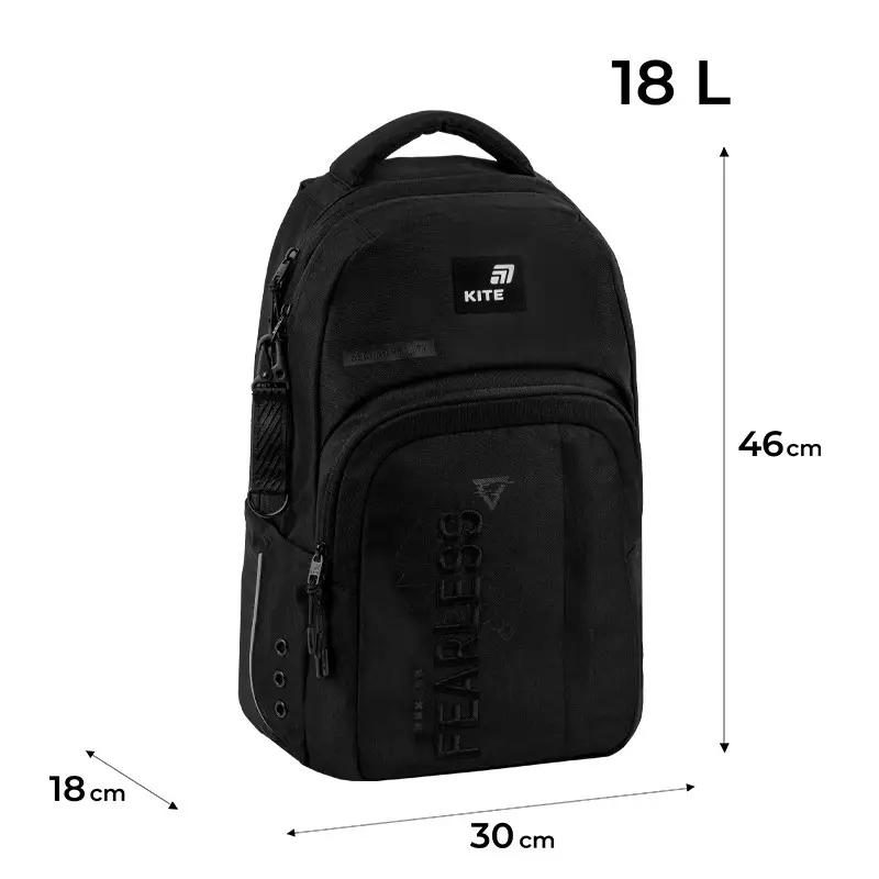 Рюкзак детский Kite Fearless Black K26-2578L